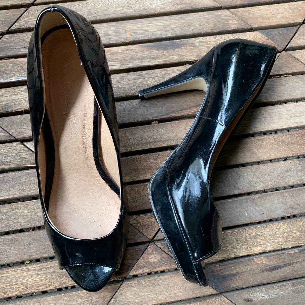 Black Patent Pumps
